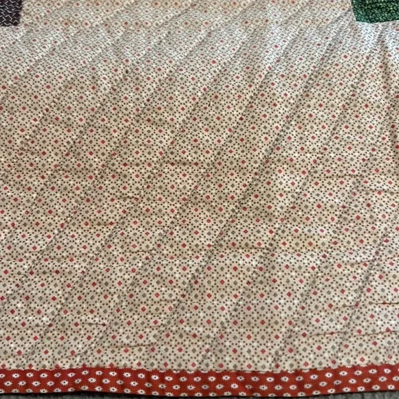 Vintage circa 1890’s signed Quilt “Nine Patch Variation” - Picture 8 of 16